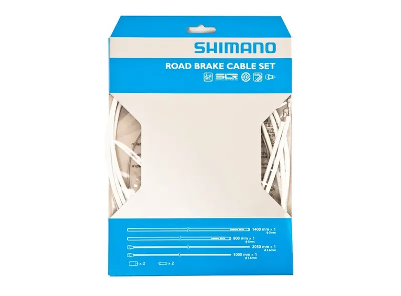 Shimano Road Ptfe Brake Cable Set - White 1