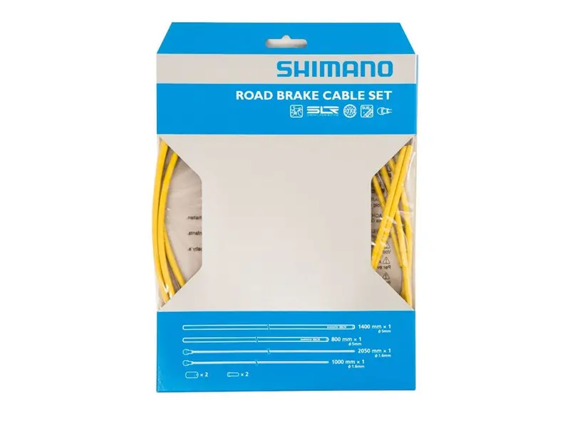 Shimano Road Ptfe Brake Cable Set - Yellow 1
