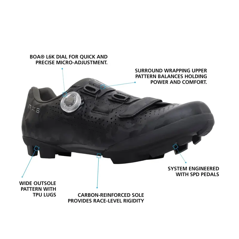 Shimano Rx600 Spd Gravel Shoe - Black 5