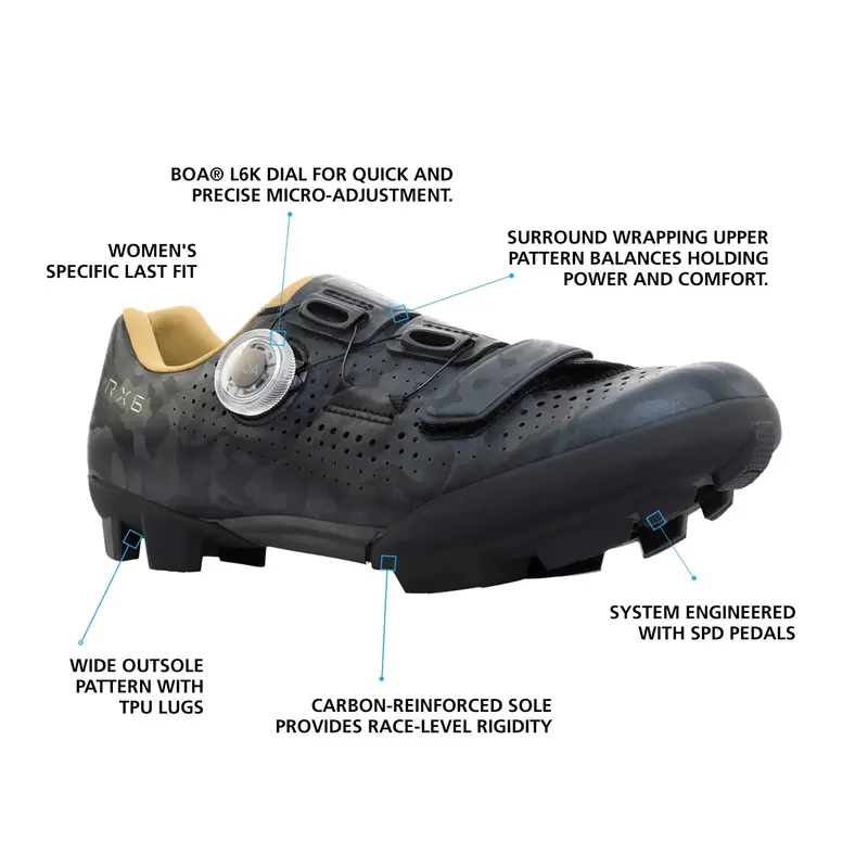 Shimano Rx600 Spd Gravel Shoe - Womens - Gray 3