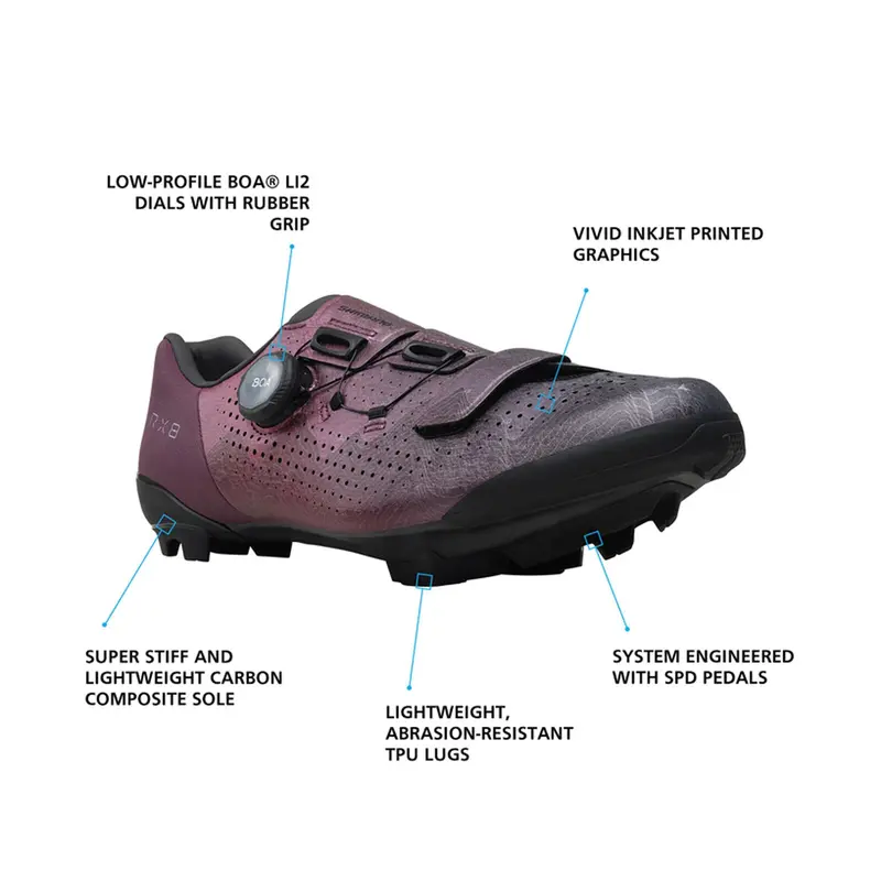 Shimano Rx801 Gravel Shoe - Twilight 5