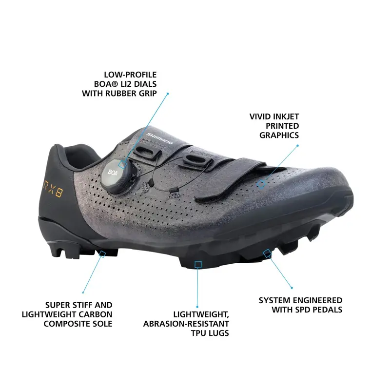 Shimano Rx801 Spd Gravel Shoe - Black 5