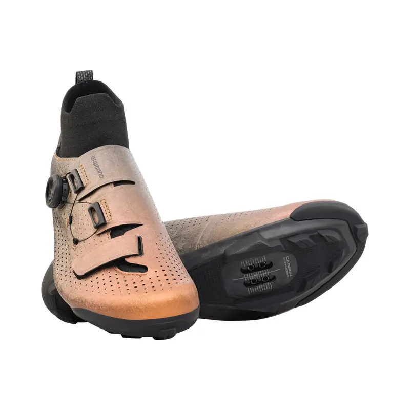 Shimano Rx801re Spd Gravel Shoe - Wide - Metallic Orange 2