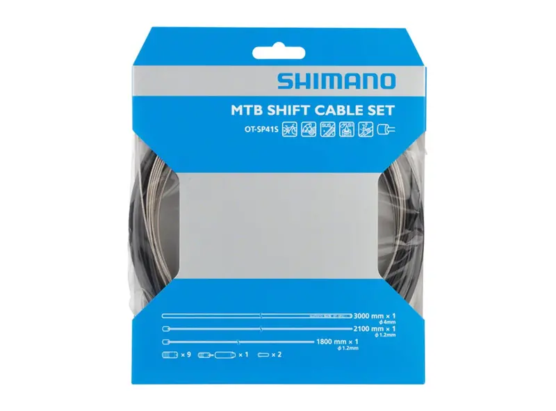 Shimano Sp41 Mtb Stainless Steel Shift Cable Set - Black 1