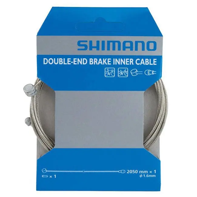 Shimano Stainless Double Ended Universal Brake Cable - Silver 1