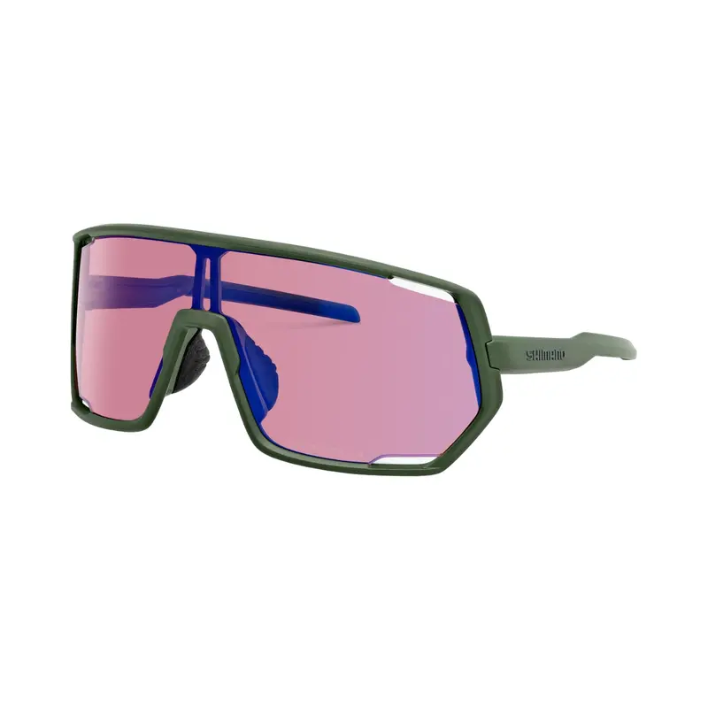 Shimano Technium 2 Sunglasses - Dark Olive - Ridescape Off-Road Lens 1