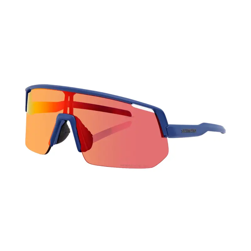 Shimano Technium L Sunglasses - Smoky Navy - Ridescape Road Lens 1