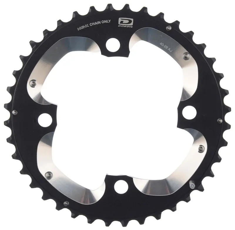 Shimano Xt Fcm785 10 Spd Double Chainring - Black 1