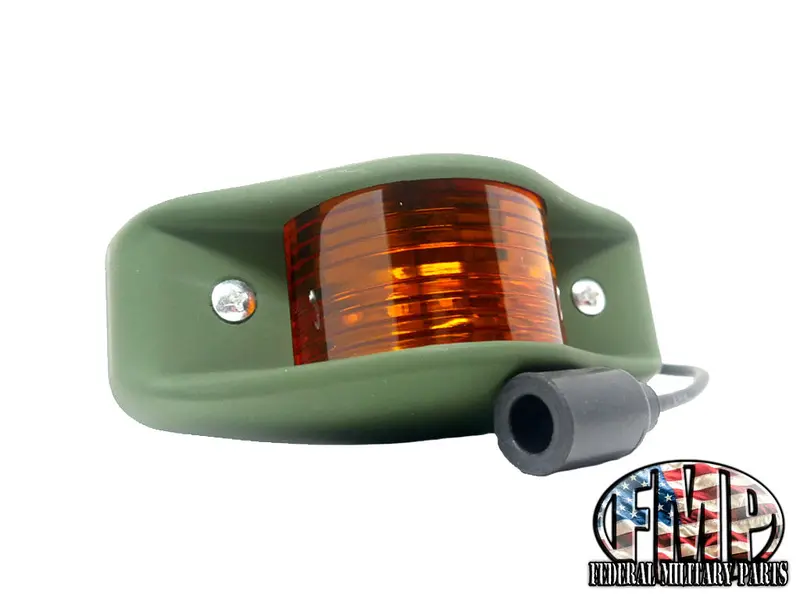 Side Marker Clearance Light Amber Lens Green Body Led 1