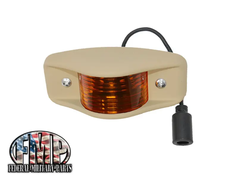 Side Marker Clearance Light Amber Lens Tan Body Led 1