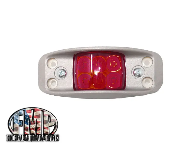 Side Marker Clearance Light Red Lens Alloy Body Led 1