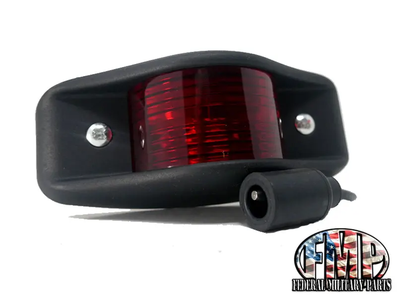 Side Marker Clearance Light Red Lens Black Body Led 1