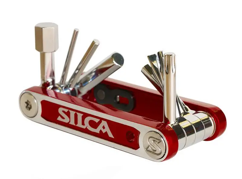 Silca Italian Army Knive - Nove - Red-Silver 1