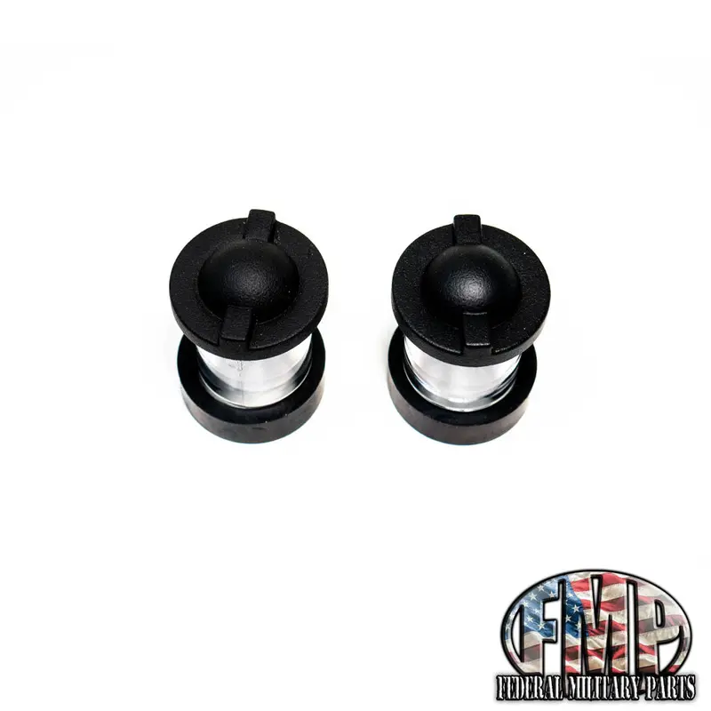 Six Piece Kit. Two Clear Dash Bulbs Plus Gaskets Plus Your Color Choice Of Lens Cover Fits Military Humvee M998 1