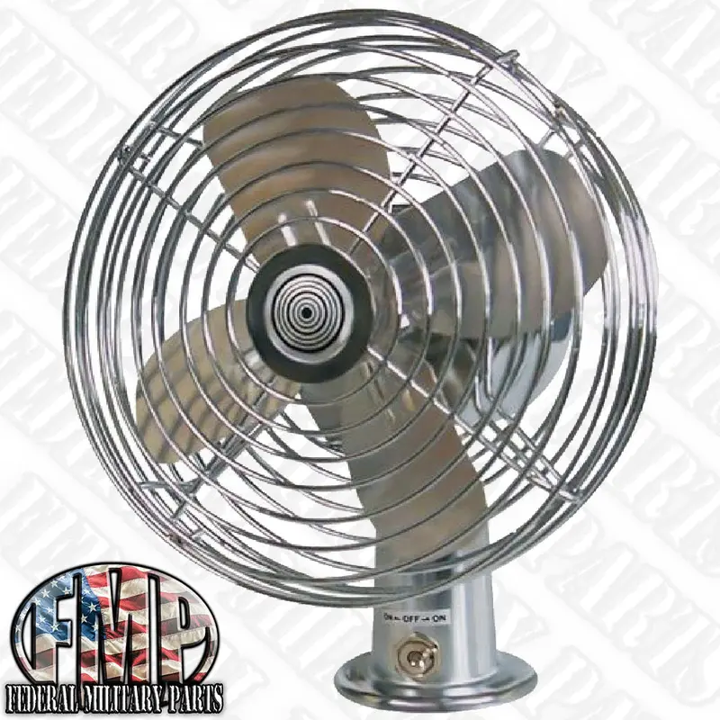 Skid Steer Bobcat Cab Cooling Fan Windshield Defrost Chrome 12V 2