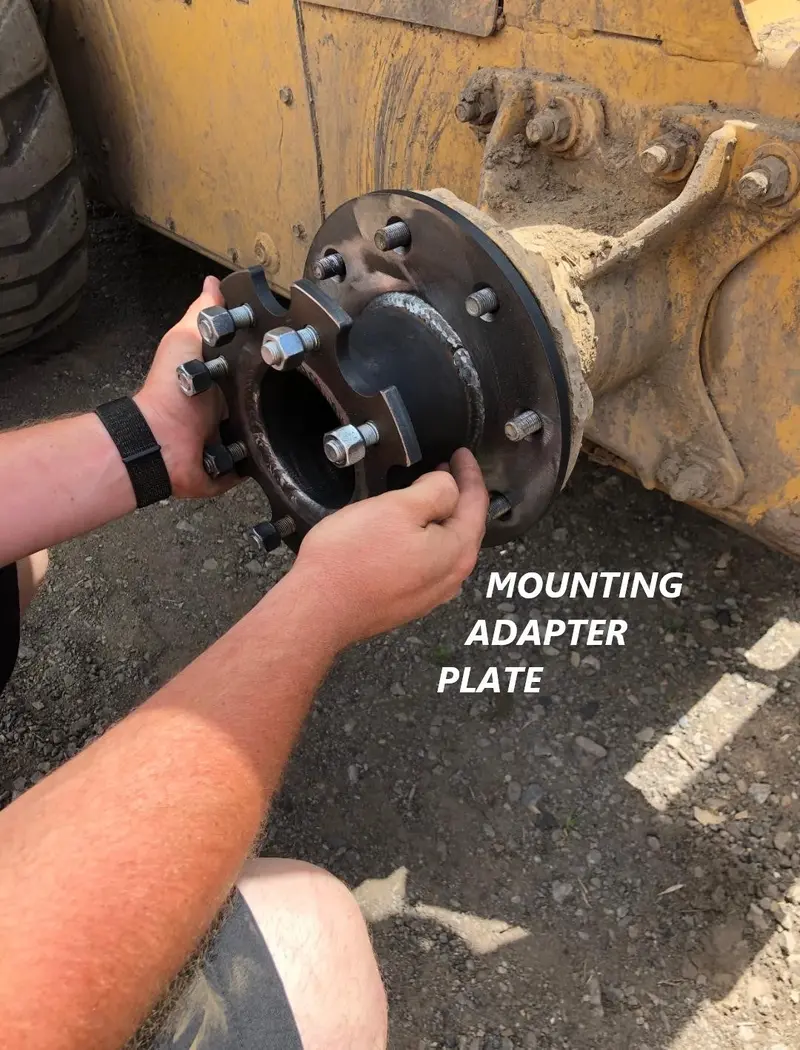 Skid Steer Wheel, Rim And Tire Adapter Plates - Adapt To 8 Lug Rims - Bobcat Skid Steer Loader 1