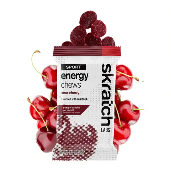 Skratch Labs Sport Energy Chews - Caffeinated Sour Cherry 2