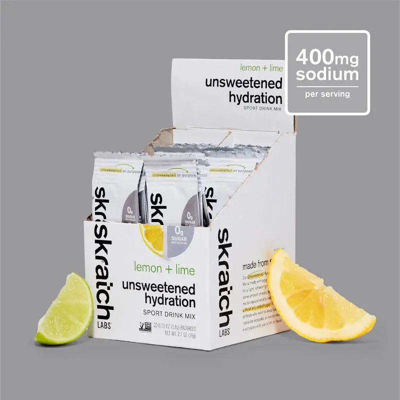 Skratch Labs Unsweetened Sport Hydration Drink Mix - Lemon & Lime 2