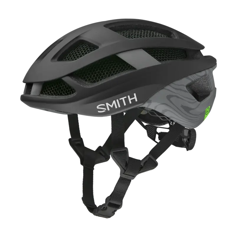 Smith Trace Mips Road Helmet - Aleck Crash Sensor - Matte Black-Topo 1