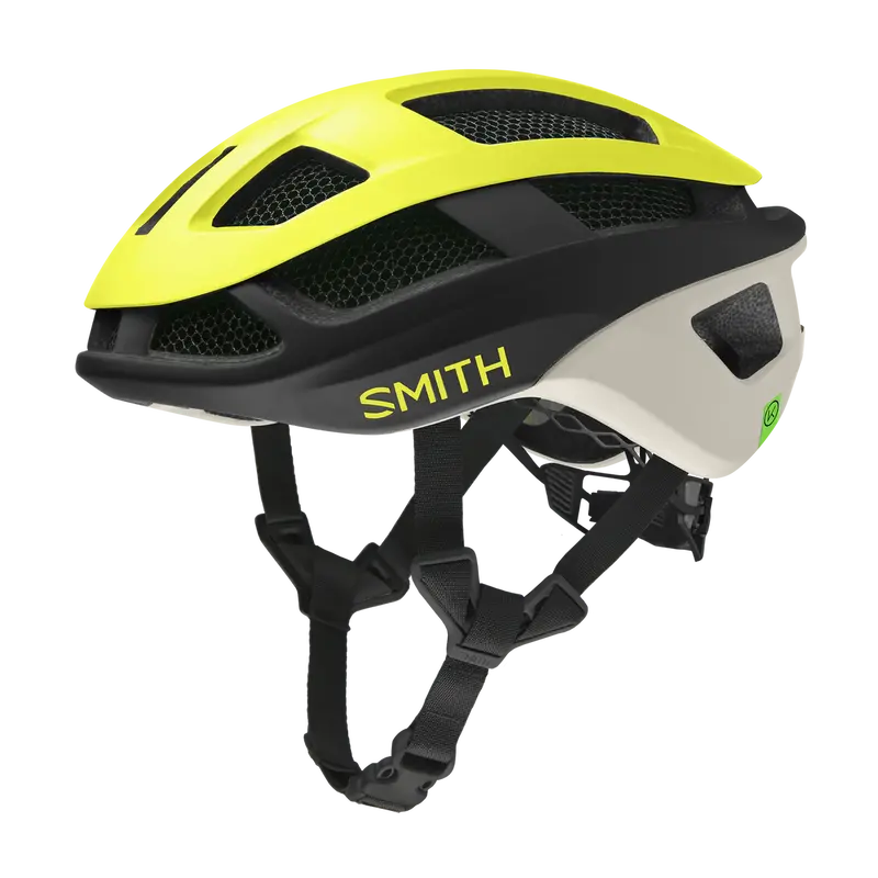 Smith Trace Mips Road Helmet - Matte Neon Yellow Viz 1