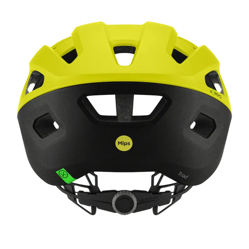 Smith Triad Mips Road Helmet - Matte Neon Yellow Viz 2