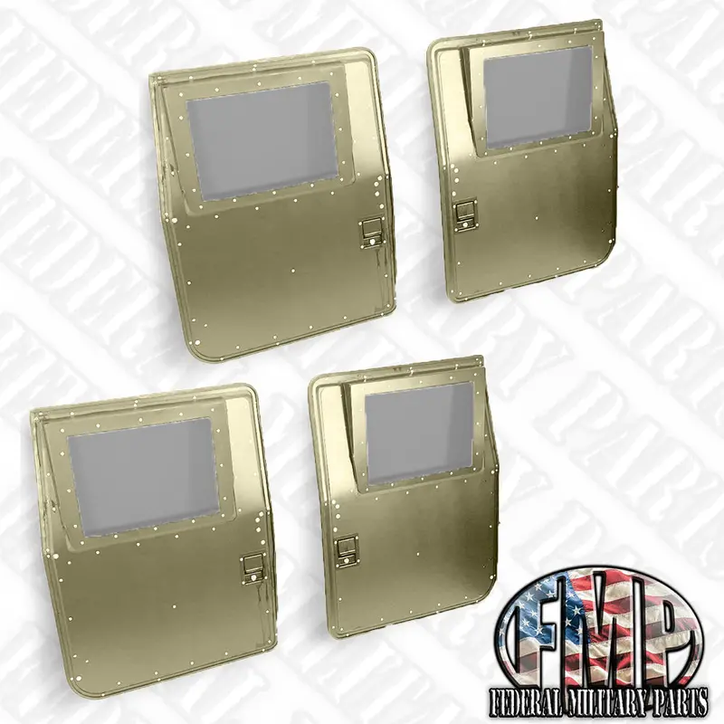 Smooth Hard Doors (No X-Pattern), Set Of 2 Or 4 Choice Of Color Fits Humvee 10
