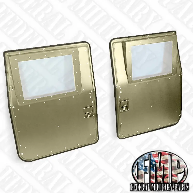 Smooth Hard Doors (No X-Pattern), Set Of 2 Or 4 Choice Of Color Fits Humvee 3