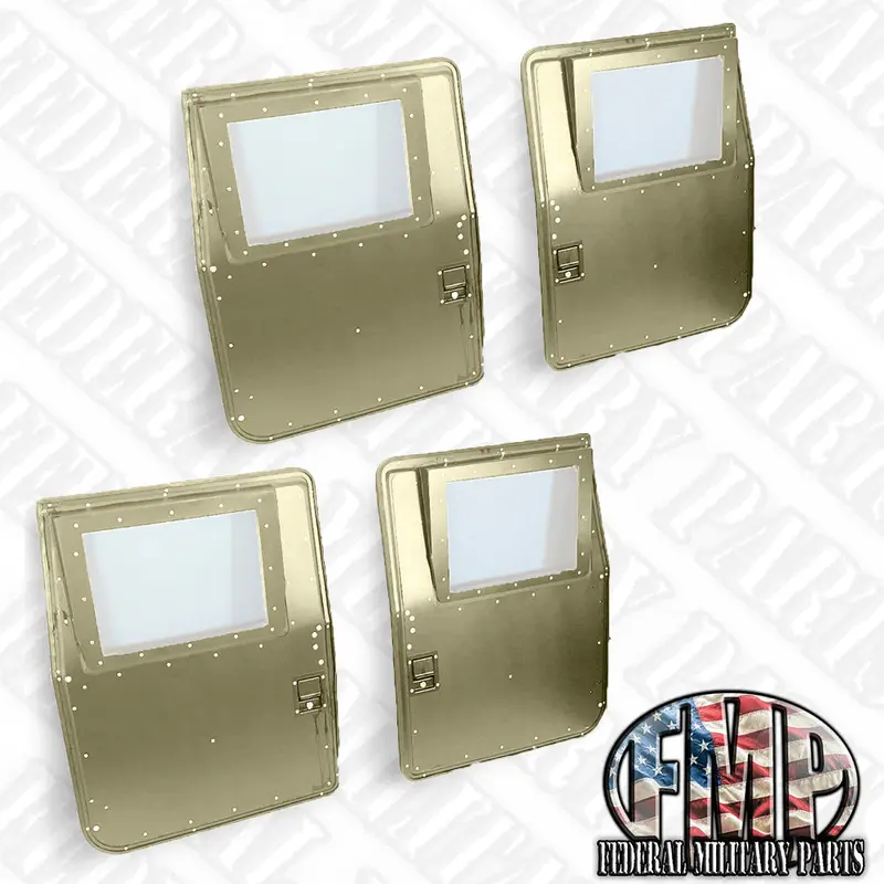 Smooth Hard Doors (No X-Pattern), Set Of 2 Or 4 Choice Of Color Fits Humvee 4