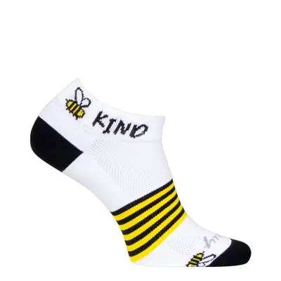 Sockguy 1" Crew Sock - Womens - Bee Kind 1