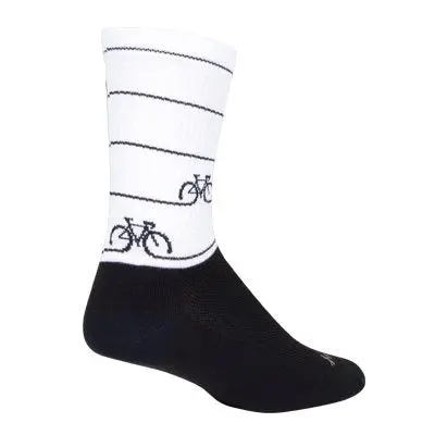 Sockguy 6" Crew Sock - Cyclepath 2