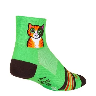 Sockguy Classic 3" Cuff Sock - Catbuzz 1
