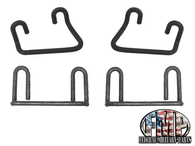 Soft Door Canvas Strikers (Front, Rear, Left, Right) Catch, Fits Humvee M998 1