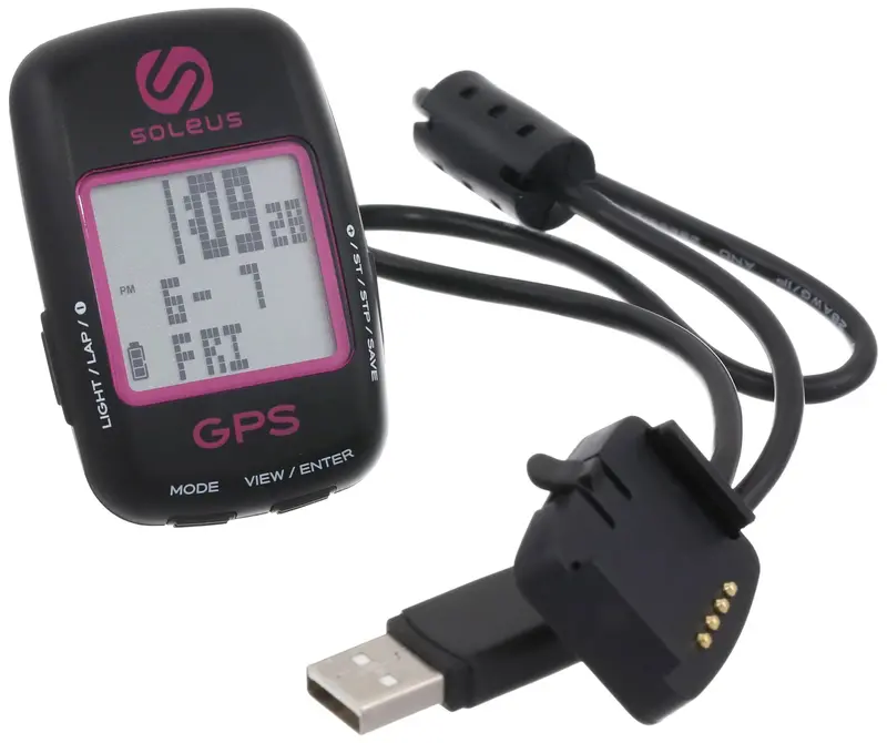 Soleus Sg200 Computer With Barfly Mount Bundle - Black-Pink 1