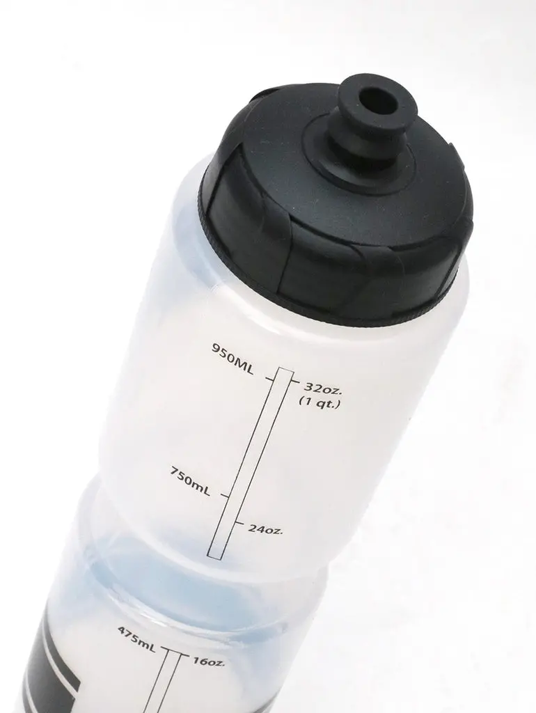 Soma Further Soft Bite Big Flow Valve Water Bottle - 36Oz - Frosted Clear-Black 2