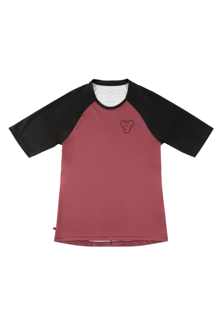 Sombrio Alder 2 3/4 Sleeve Mtb Jersey - Womens - Fern-After Ride Wine 1