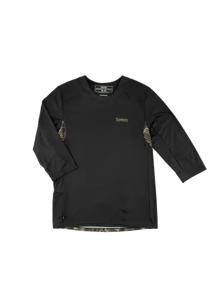 Sombrio Altitude 2 Long Sleeve Mtb Jersey - Fern Black-Smoky Haze 1