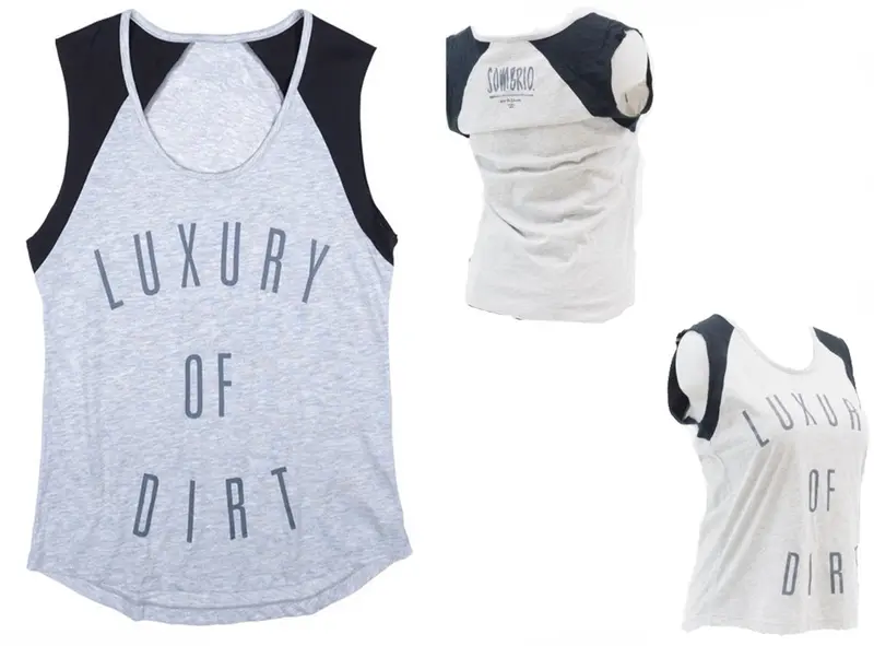 Sombrio Baseball Sleeveless Tee Shirt - Womens - Gray-Black 1