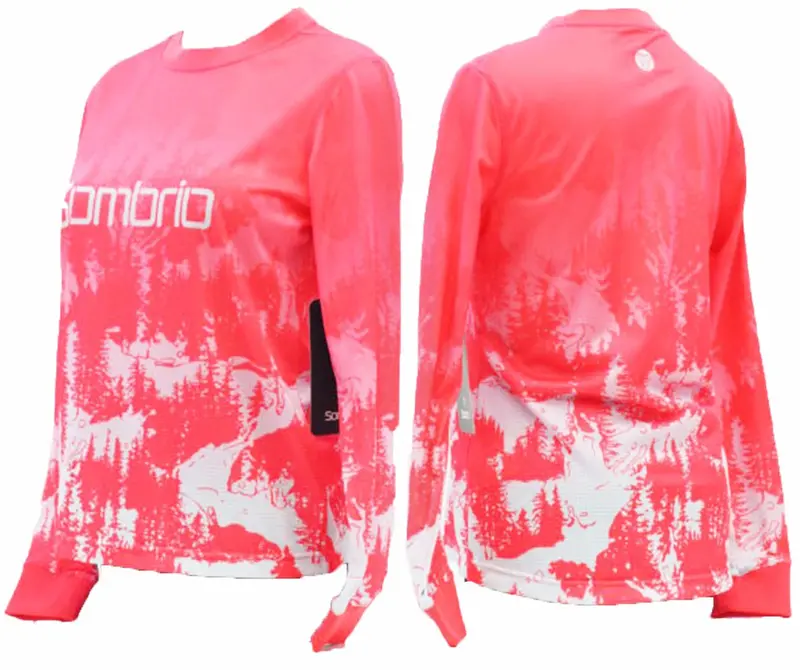 Sombrio Cascadia Long Sleeve Mtb Jersey - Womens - Siren Red 1