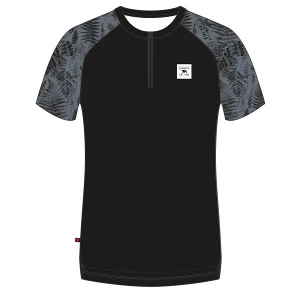 Sombrio Ridgeline 2 Short Sleeve Mtb Jersey - Fern Black-Stormy Weather 1