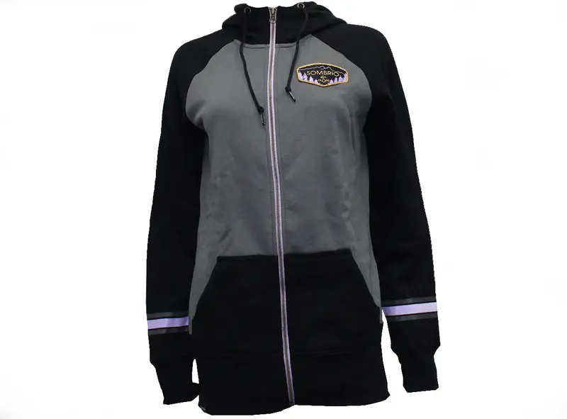 Sombrio Tyax Zipped Hoodie - Womens - Wet Cement 1