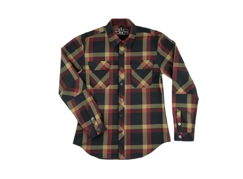 Sombrio Vagabond Casual Riding Shirt - Plaid-After Ride Wine 1