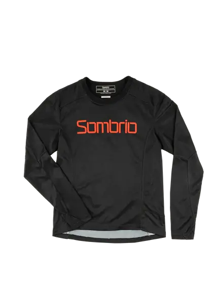 Sombrio Vanquish Long Sleeve Mtb Jersey - Sombrio Black-Orange 1