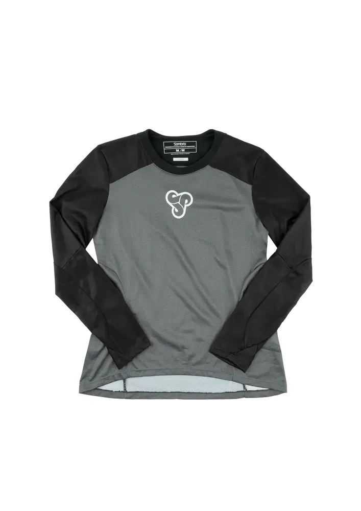 Sombrio Vanquish Long Sleeve Mtb Jersey - Womens - Trilogy-Gray 1