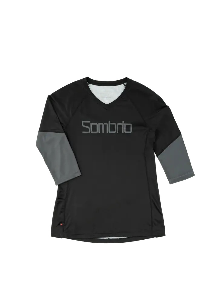 Sombrio Vista 2 3/4 Sleeve Mtb Jersey - Womens - Mushroom Black 1
