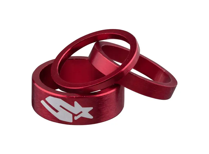 Spank Headset Spacer Kit - Red 1