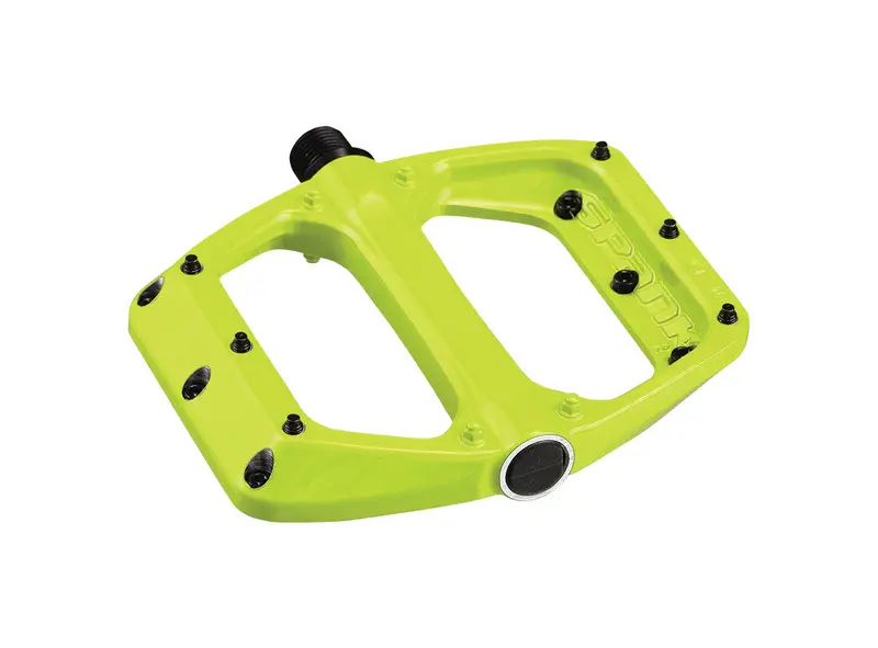 Spank Spoon Dc Flat Pedals - Green - 2021 1