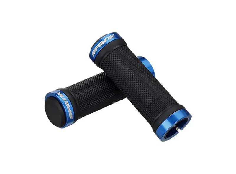 Spank Spoon Grom Grips - Black-Blue 1