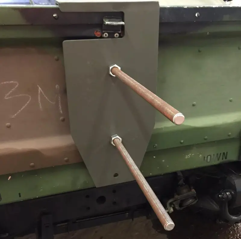 Spare Tire Carrier (Tail Gate Mounted) + 37" Mounted Spare Tire - Goodyear Mt - Includes Run-Flat Insert Fits Military Humvee 2