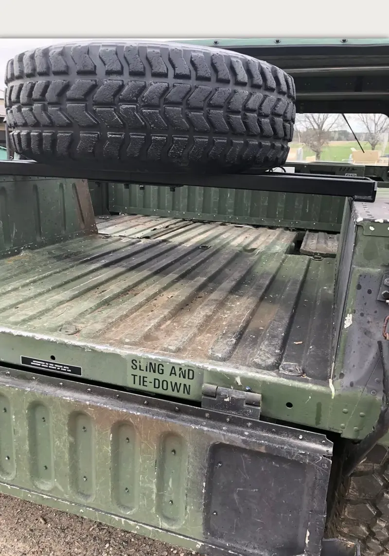 Spare Tire Carrier Top Wheel Well Mount Fits Humvee M998 H-1 Hummer 1