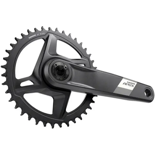 Sram Apex 1 Wide 12 Spd Road Crankset - Black 2